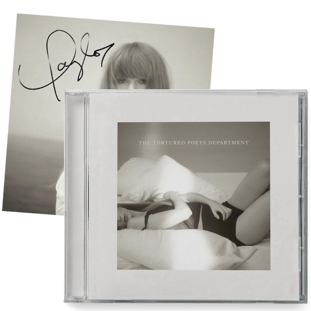 The Tortured Poets Department CD + Track The Manuscript With Hand Signed Photo